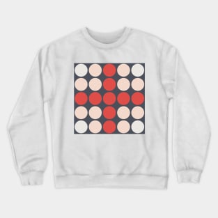Colorful Dots pattern on Dark Background Crewneck Sweatshirt